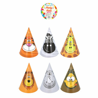 Gorros de Fiesta Animales de la Selva (120 uds.)