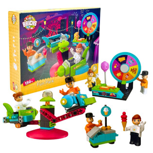 KIDS BRICKS FUN PARK - SET DE BLOQUES DE CONSTRUCCI&Oacute;N - 130 PIEZAS (1 ud.)