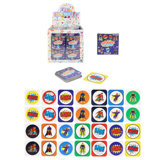 PEQUEÑOS JUEGOS DE MEMORIA - MODELO: SUPERHÉROE - EN EXPOSITOR (64 ud.)