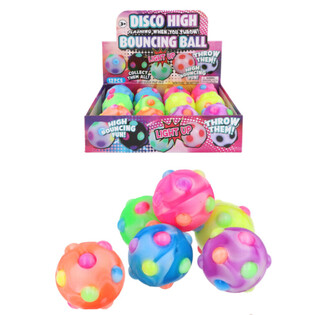 Pelota Saltarina Luminosa Disco - 6cm - Expositor 12 uds.