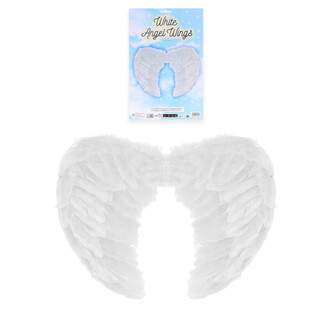 ALAS DE &Aacute;NGEL DE PLUMAS PARA ADULTOS - COLOR: BLANCO (12 uds.)