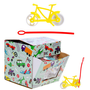 BICICLETA CON CORDÓN - EN EXPOSITOR (56 uds.)
