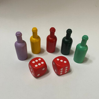 Set Crea Tu Propio Juego de Mesa - 5 Peones + 2 Dados (100 uds)