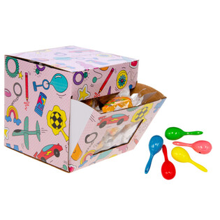 PEQUEÑAS MARACAS SAMBA - MIX COLORES - EN DISPLAY (60 uds.)