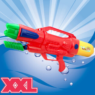 PISTOLA DE AGUA XXL - PISTOLA DE AGUA SUPER SOAKER - DIM: 63.5 x 10 x 26 CM - DOBLE DISPARO WATERGUN (1 ud.)