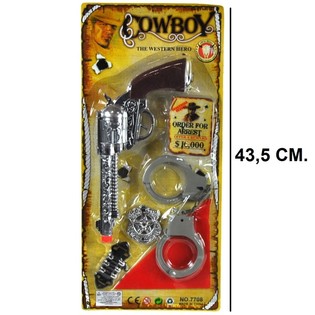 SET DE VAQUERO EN BL&Iacute;STER - MODELO 5 (6 uds.)