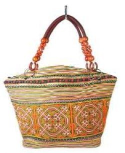 Ref: 97738 - Bolso de cuentas B-FAIR Marr&oacute;n/Arco&iacute;ris (1 ud)