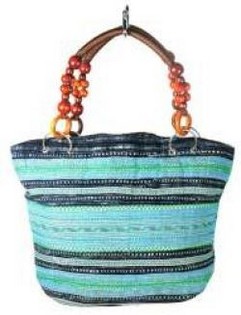 B-FAIR Bolso Beads Marr&oacute;n/Azul Claro (1 ud)